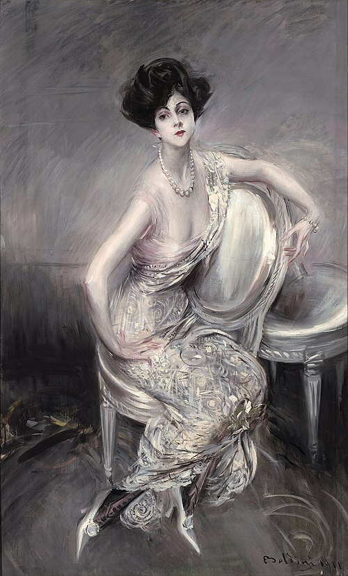 Portrait de Rita de Acosta Lydig assise, 1911, Giovanni Boldini