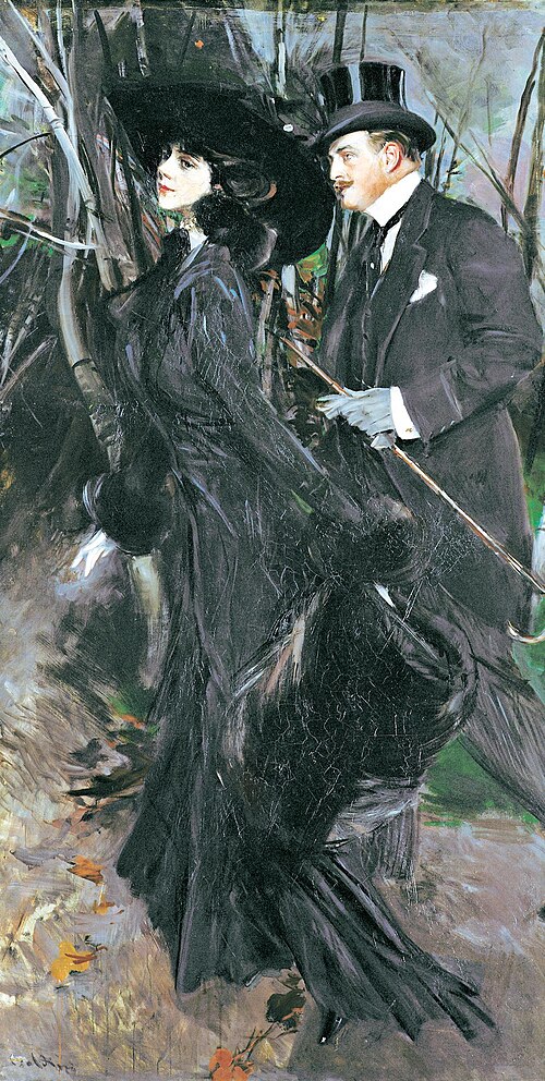 La Promenade au bois, 1909, Giovanni Boldini