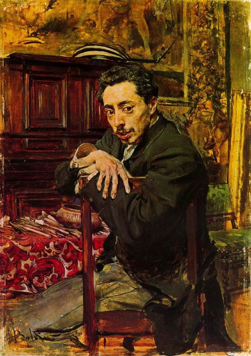 Portrait du peintre Joaquin Araujo y Ruano, 1882, Giovanni Boldini