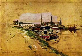 La Machine de Marly (La Seine à Bougival), 1876, Giovanni Boldini