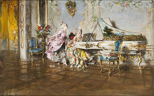 Old song (II), 1871, Giovanni Boldini
