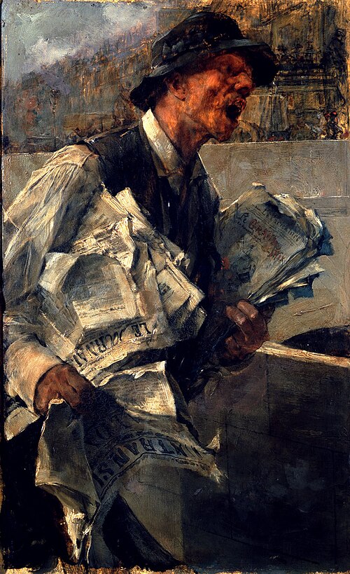 The newspaper seller, 1880, Giovanni Boldini