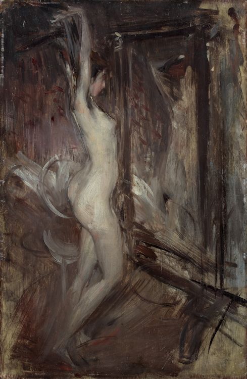 Nu devant un miroir, 1906, Giovanni Boldini