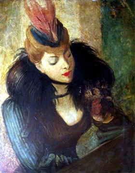Red feather, 1931, Giovanni Boldini
