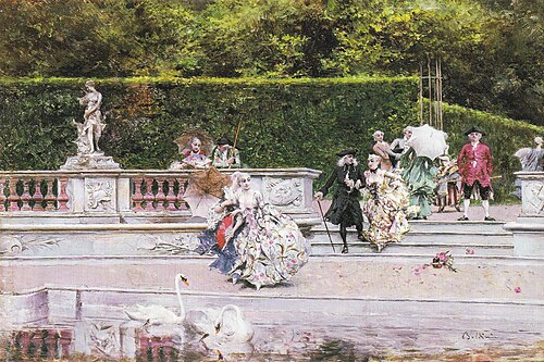 Scene galante, 1875, Giovanni Boldini