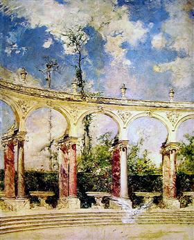 The Colonnade at Versailles, 1890, Giovanni Boldini