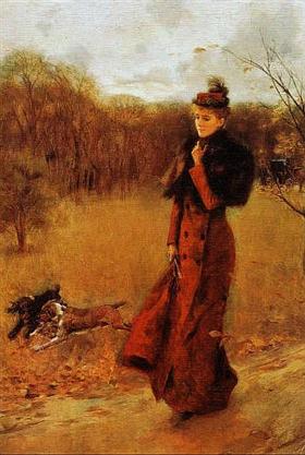 The walk in the park, 1884, Giovanni Boldini