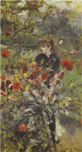 The Summer roses, 1874, Giovanni Boldini
