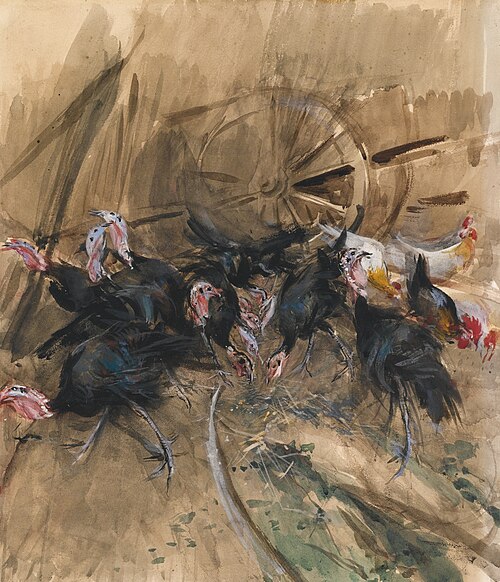 Turkeys, 1901, Giovanni Boldini