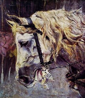 The head of a horse, 1885, Giovanni Boldini