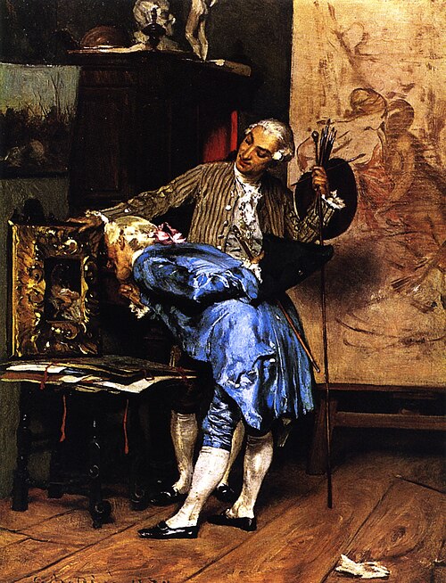 Connoisseur in the artist's studio, 1870, Giovanni Boldini