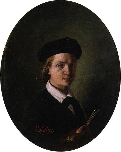 Self-portrait at fourteen years old, 1856, Giovanni Boldini