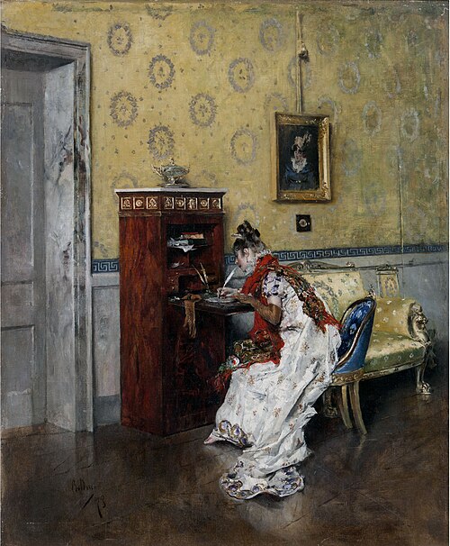 The letter, 1873, Giovanni Boldini