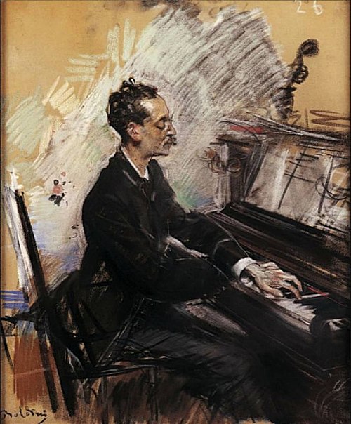 The Pianist A. Rey Colaço, , Giovanni Boldini