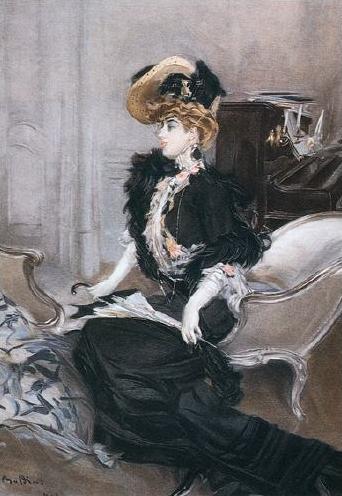 Ritratto di signora con ombrellino bianco, 1901, Giovanni Boldini