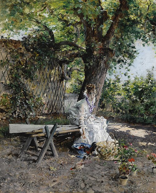 In the Garden, 1874, Giovanni Boldini