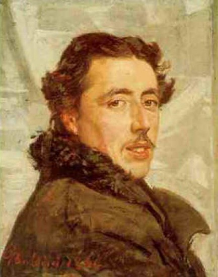 Un ritratto di Giovanni Bruno con i baffi, 1866, Giovanni Boldini