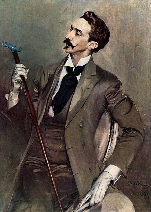 Portrait of Robert de Montesquiou, 1897, Giovanni Boldini