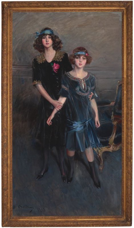 The Misses Muriel and Consuelo Vanderbilt, 1913, Giovanni Boldini