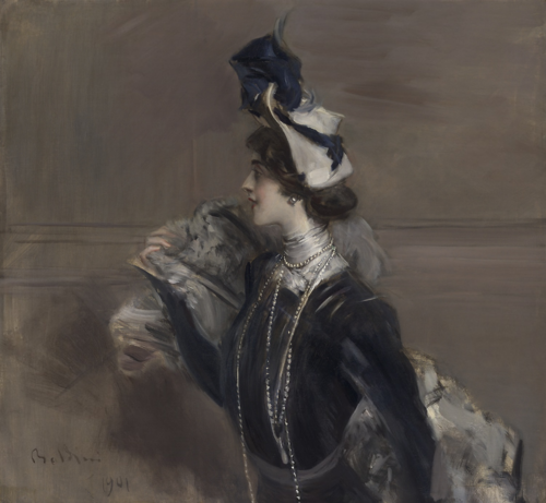 Portrait of Mme. Lina Cavalieri, 1901, Giovanni Boldini
