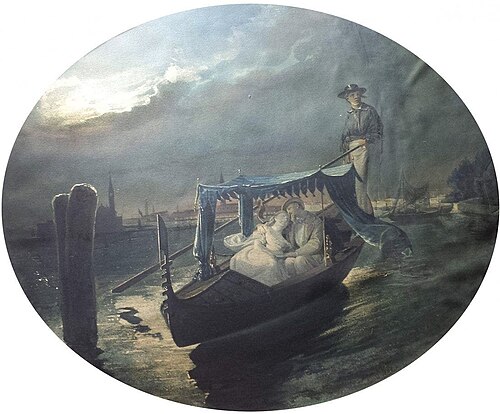 Lovers in Venice, 1862, Antonio Rotta