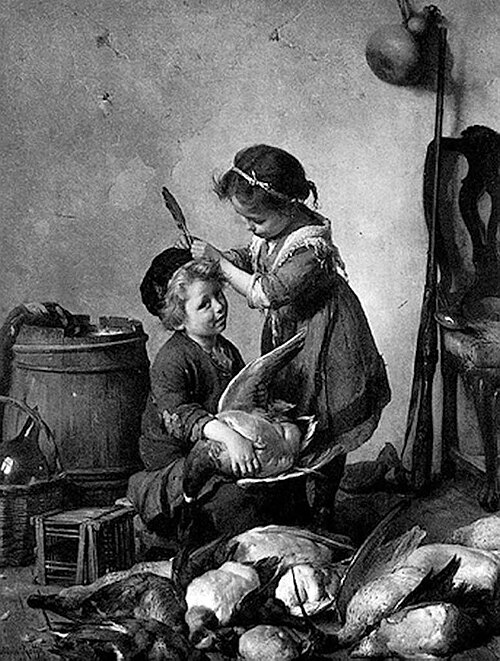 Tenerezze di bambini, 1900, Antonio Rotta