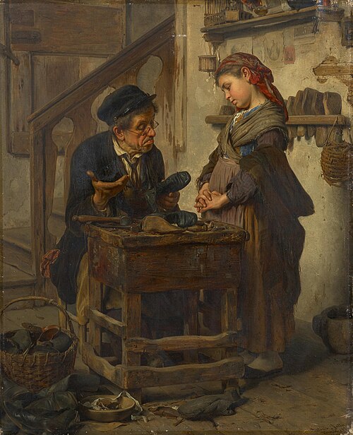 At the Cobbler's Workshop, 1872, Antonio Rotta