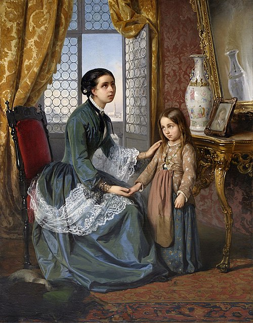 La petite fille trouvée à Venise, 1870, Antonio Rotta