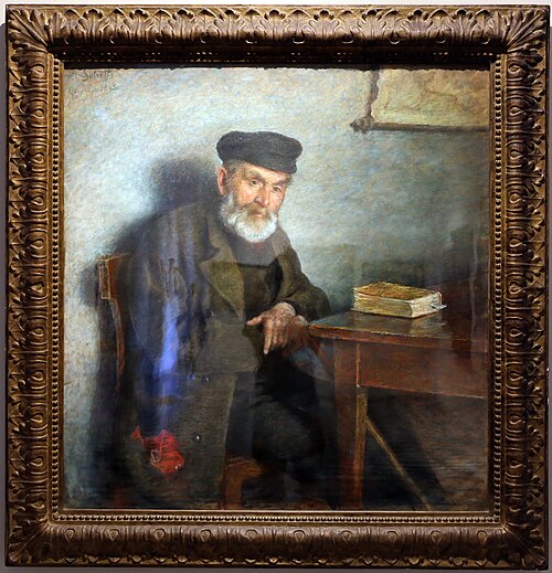 ritratto del padre modesto, 1895, Antonio Salvetti