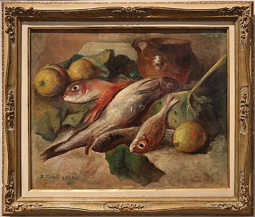Still-life with Fish, 1931, Antonio Salvetti