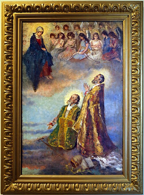 The Virgin appears to Saints Gregor and Albert (sketch), , Antonio Salvetti