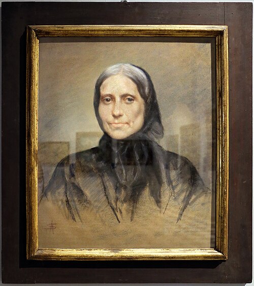 donna in gramaglie, 1885, Antonio Salvetti