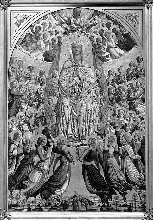 Assumption of Mary with Angel Choirs, 1450, Sassetta