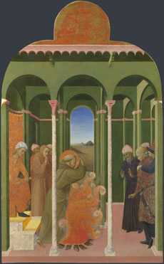Saint Francis before the Sultan, 1450, Sassetta