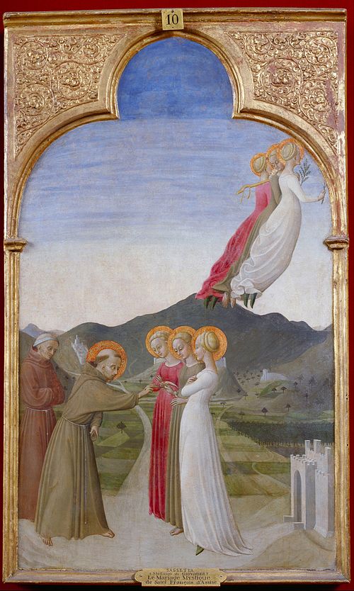 Le Mariage mystique de saint François d'Assise, 1437, Sassetta