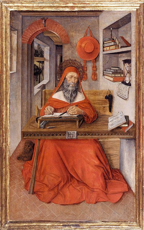 St Jerome in His Study, 1451, Antonio da Fabriano