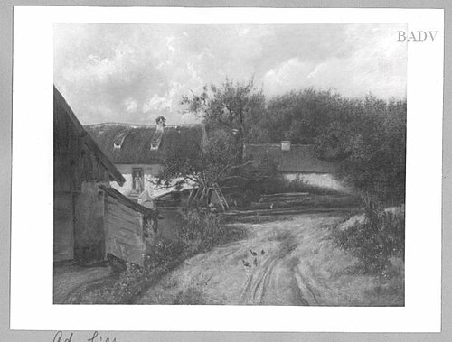 Part of a village, 1861, Adolf Heinrich Lier