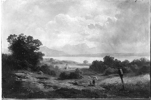 Erntezeit am Starnberger See, 1850, Adolf Heinrich Lier