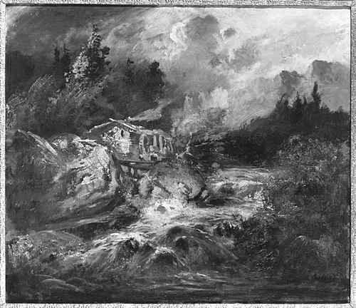 Gewitter im Gebirge, 1869, Adolf Heinrich Lier