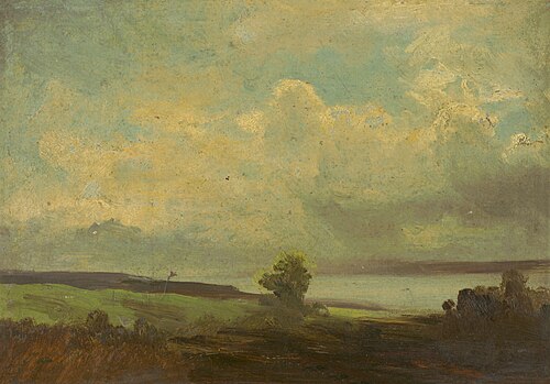 Study of a Landscape, 1860, Adolf Heinrich Lier