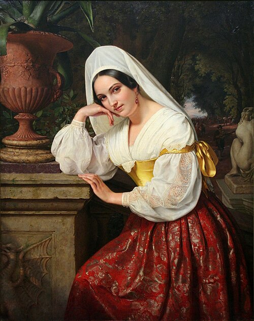 Girl from Frascati, 1838, Adolf Henning