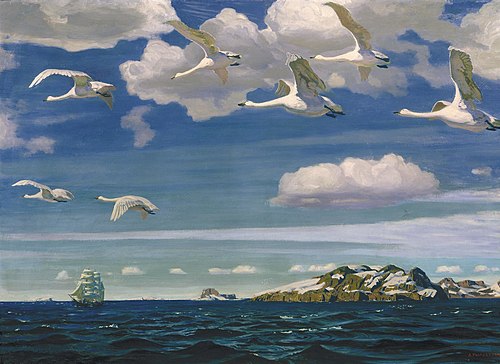 Dans l'azur bleu, 1918, Arkadi Rylov