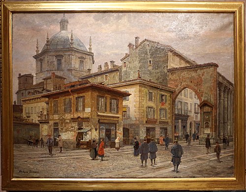 piazza vetra a milano, 1895, Arturo Ferrari