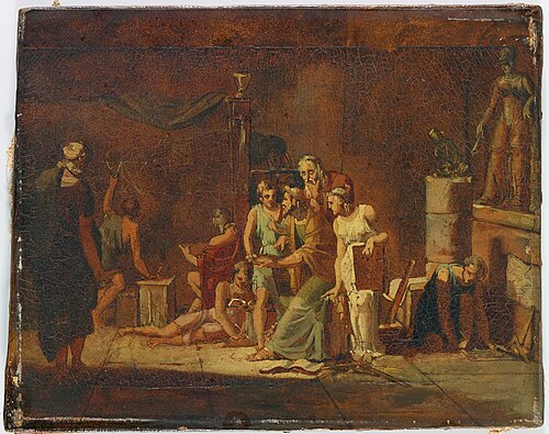 La leçon d'Archimède, , Pierre-Narcisse Guérin