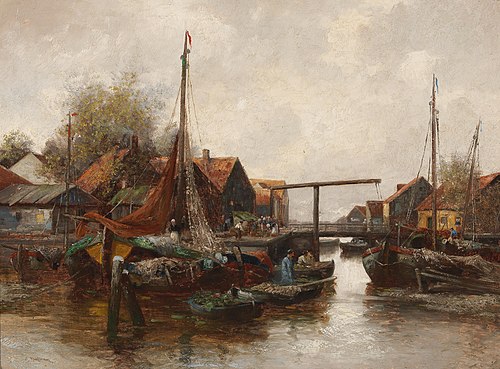 In the Harbour, 1916, Adolf Kaufmann