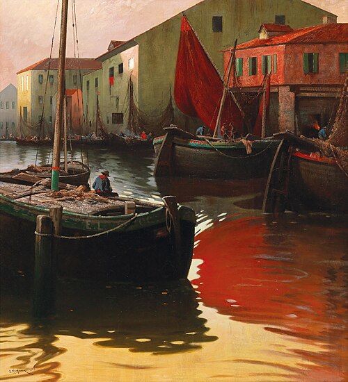 Motif of Chioggia, 1909, Adolf Kaufmann