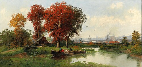 Wetland Landscape in Vienna, 1916, Adolf Kaufmann