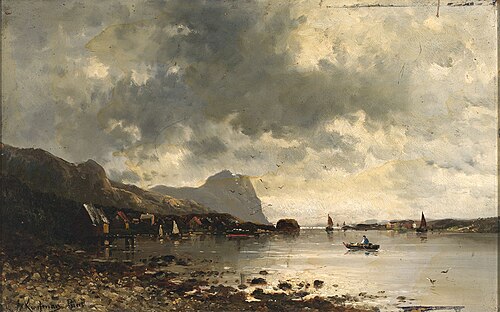 Fjordlandschaft, 1916, Adolf Kaufmann