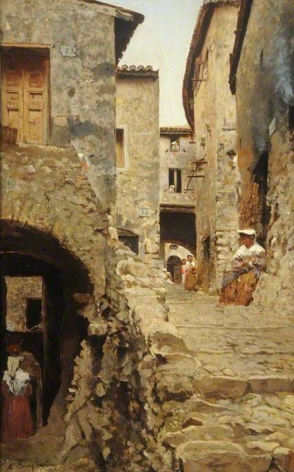 Rocca di Papa, Rome, 1900, Augusto Bompiani