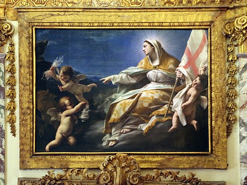 Church annihilates pagan gods, 1712, Francesco Mancini